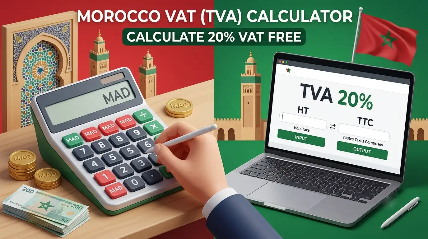 Morocco VAT (TVA) Calculator Online | Calculate 20% VAT Free - SmartPDFNow