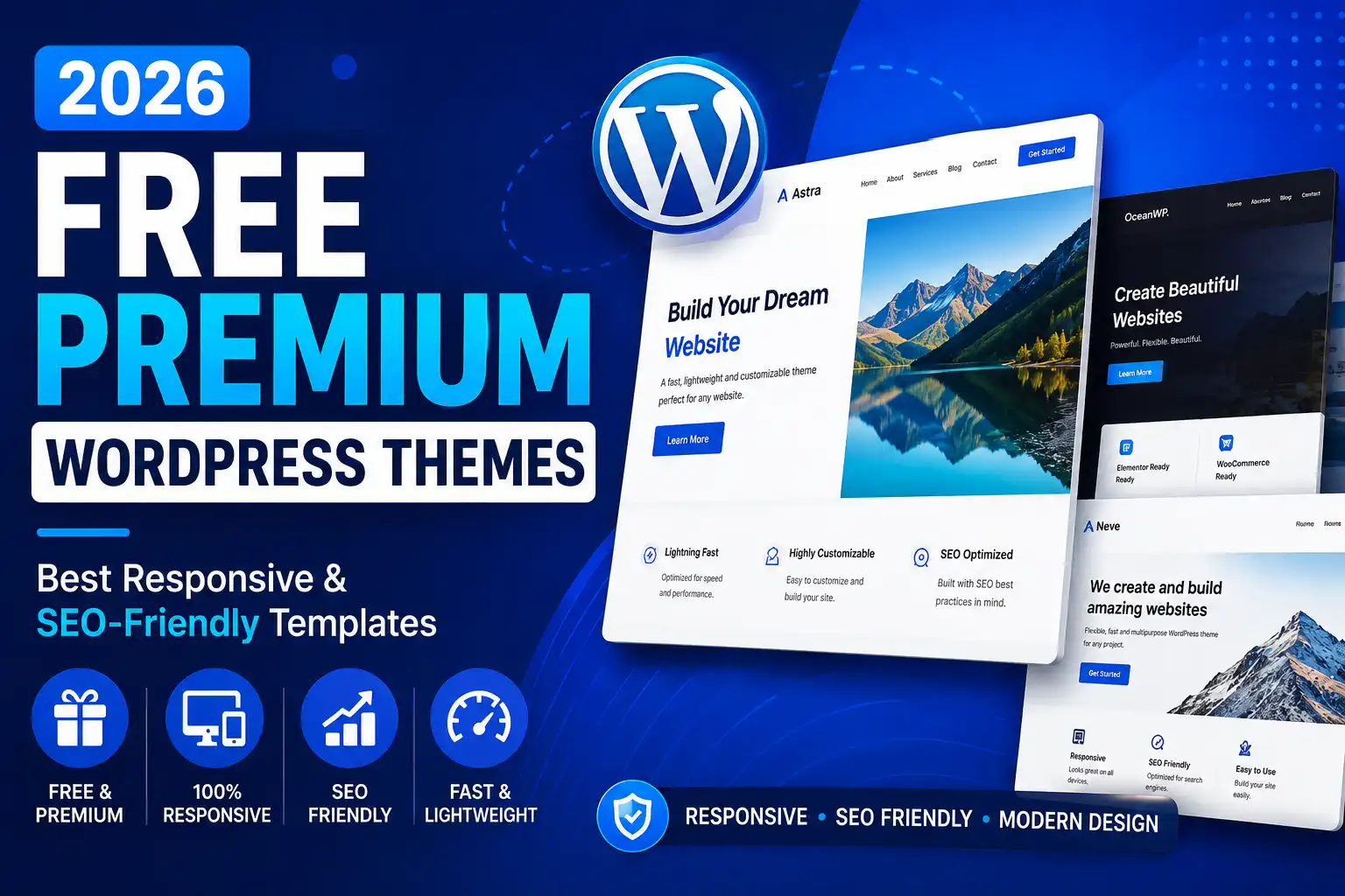 Free Premium WordPress Themes (2026): Best Responsive & SEO-Friendly Templates