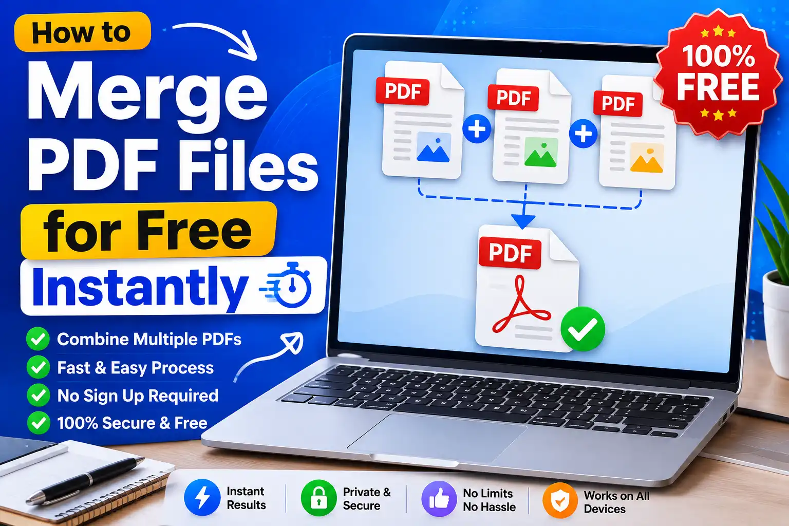 How to Merge PDF Files for Free Instantly
