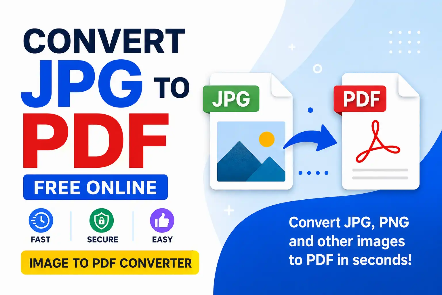Convert JPG to PDF Free Online – Fast & Easy Image to PDF Converter
