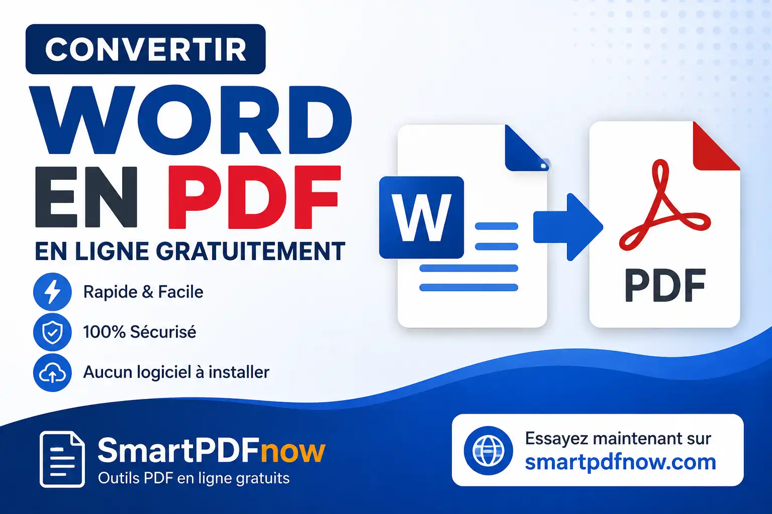 Convertir Word en PDF en ligne gratuitement
