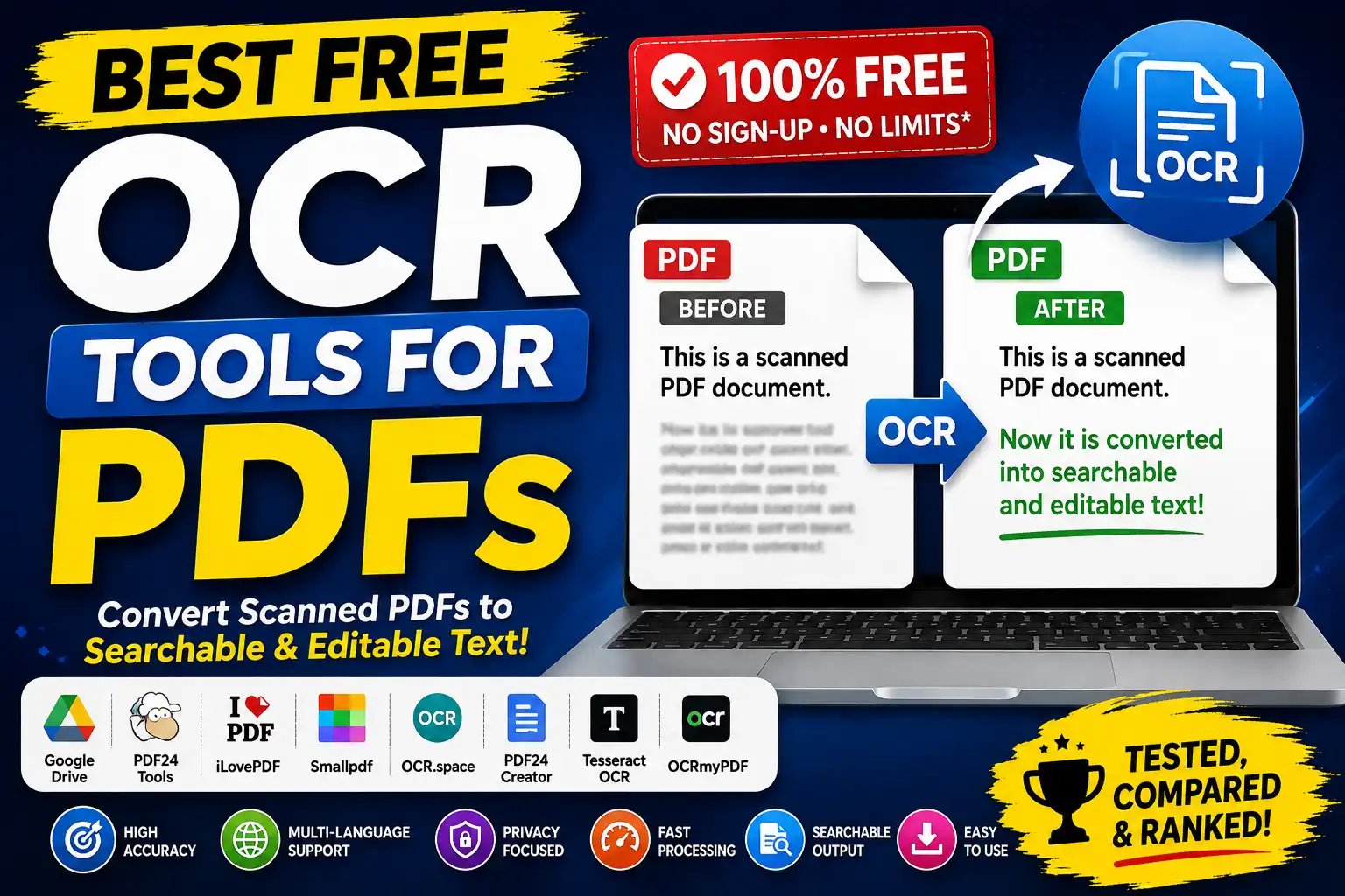 The Ultimate Guide to the Best Free OCR Tools for PDFs: Tested, Compared, and Ranked