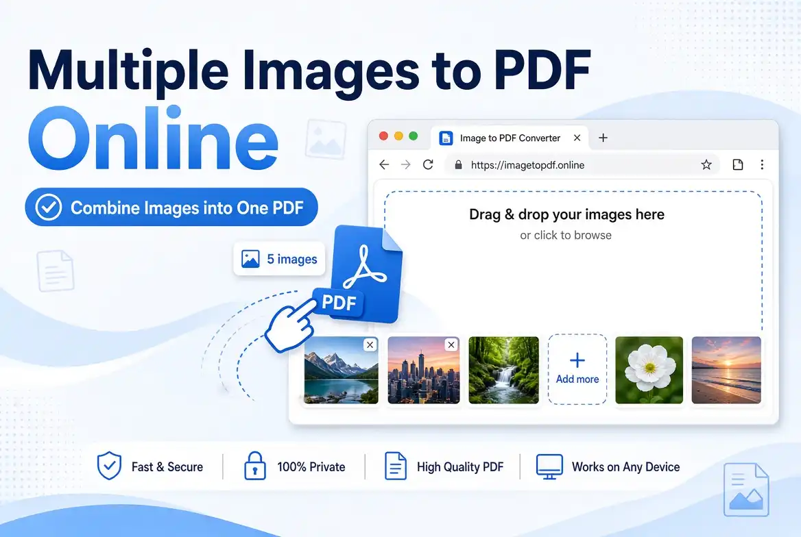 Multiple Images to PDF Online – Combine Images into One PDF