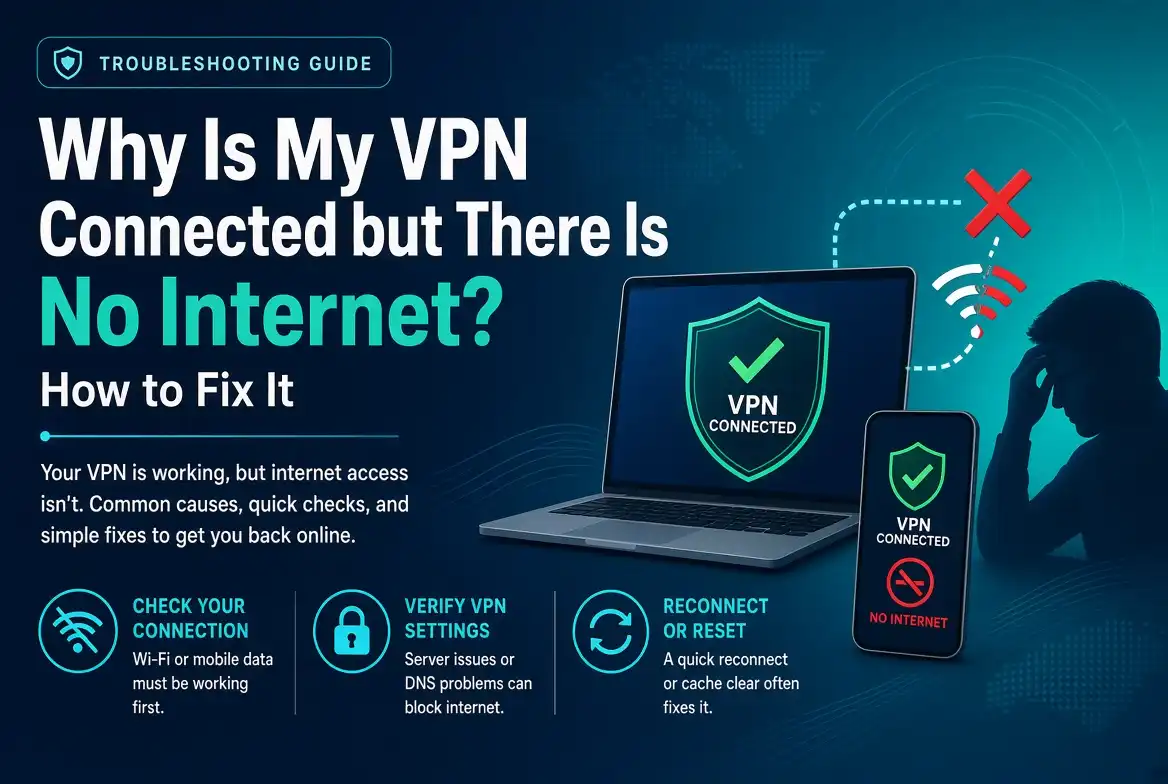 Why Is My VPN Connected but There Is No Internet? How to Fix It