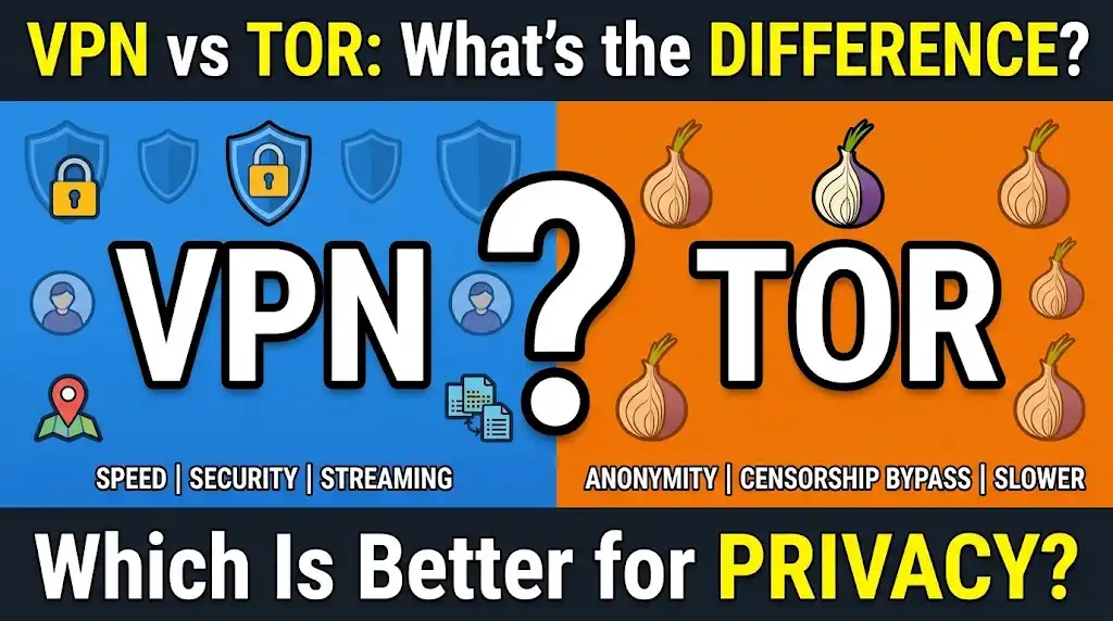 VPN vs Tor: What’s the Difference? Which Is Better for Privacy?